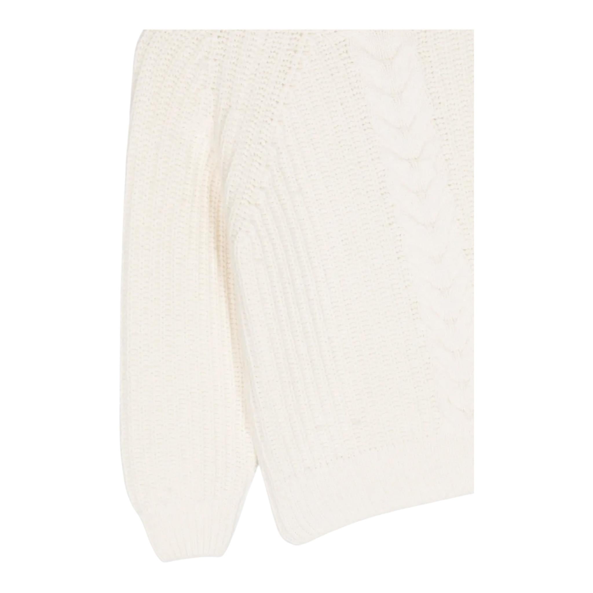 DONDUP maglia tinta unita mezzo collo Panna per Bambina DMMA001X PANNA DONDUP