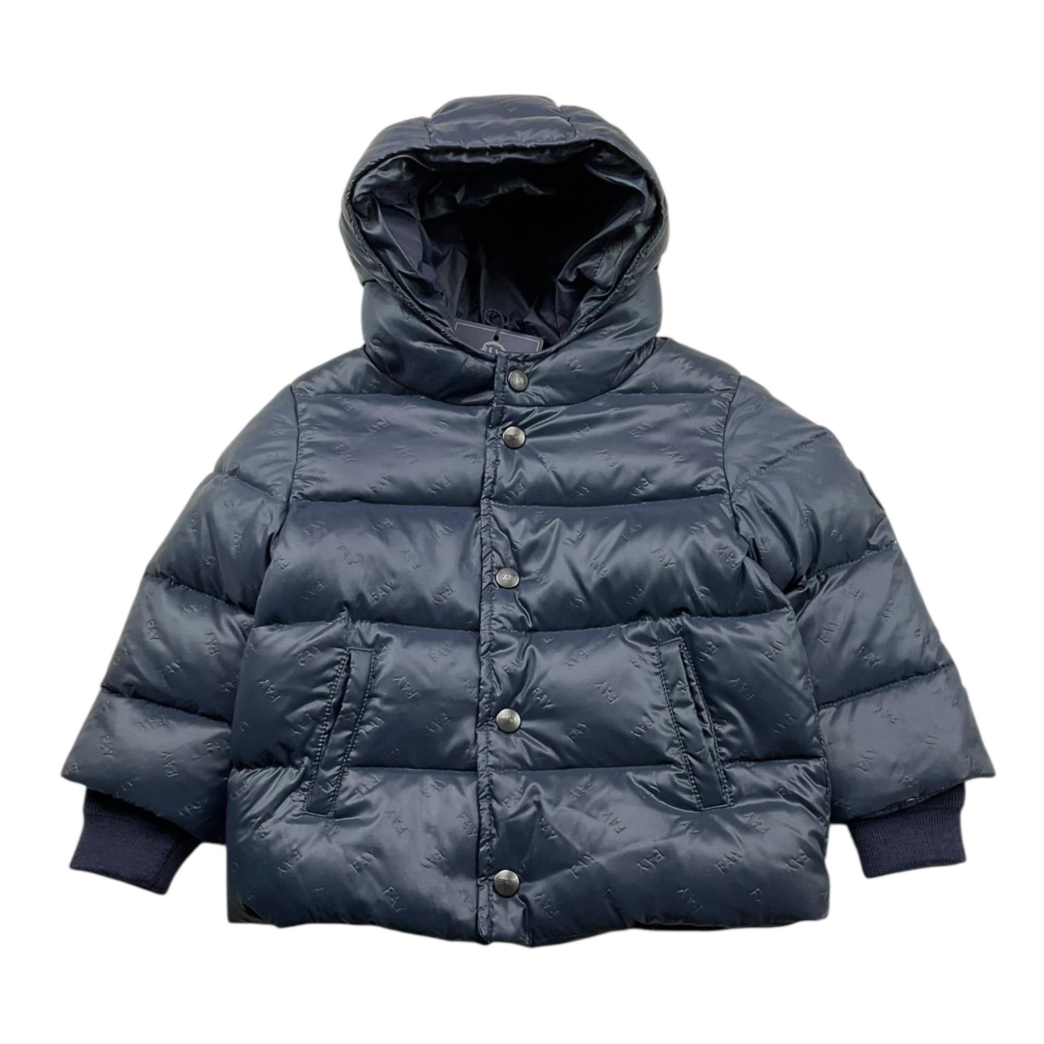 FAY giubbino tinta unita con capuccio e zip Blu per Neonato 5R2527 BLU FAY