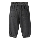 IL GUFO jeans tinta unit con elastico in vita Nero per Neonato A24PL427J0048NX NERO IL GUFO