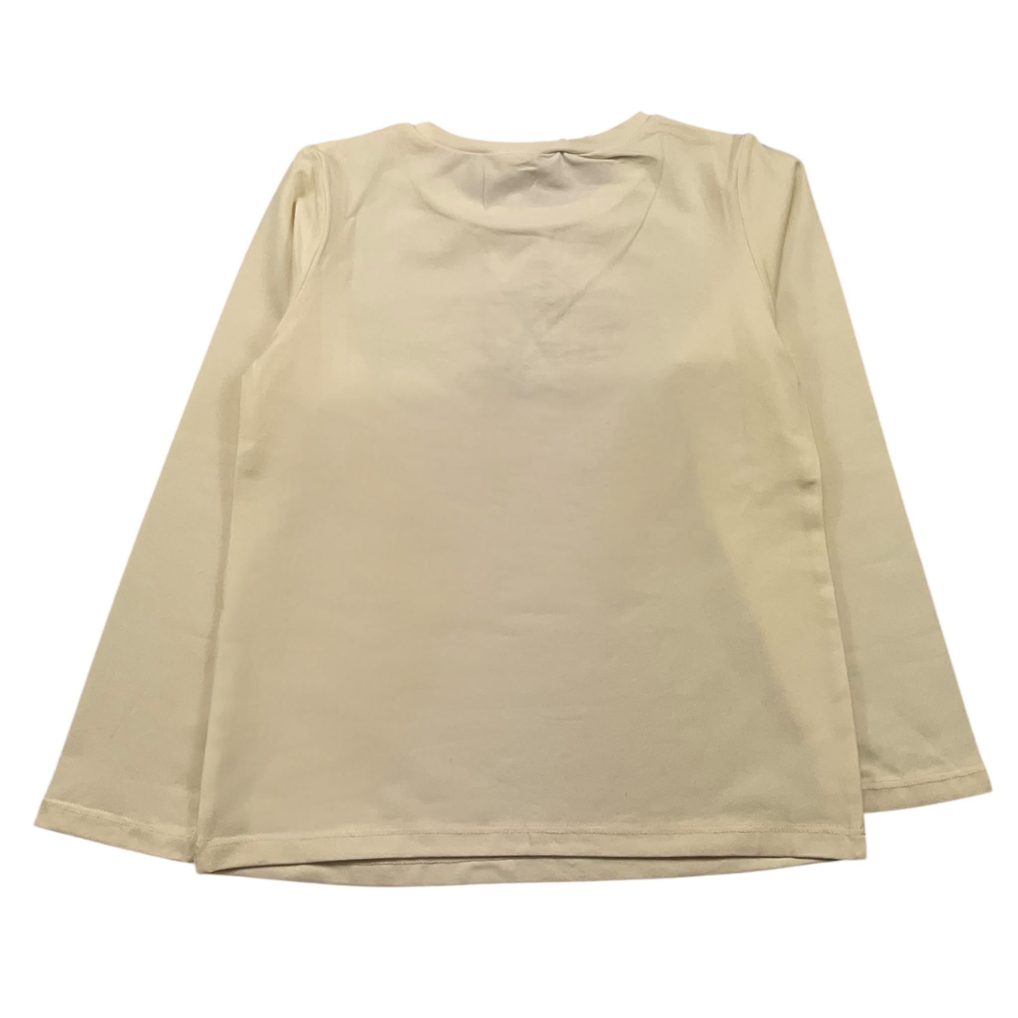 LIU JO shirt girocollo tinta unita cn stampa brillantinata Panna per Bambina KF4059XX PANNA LIU JO