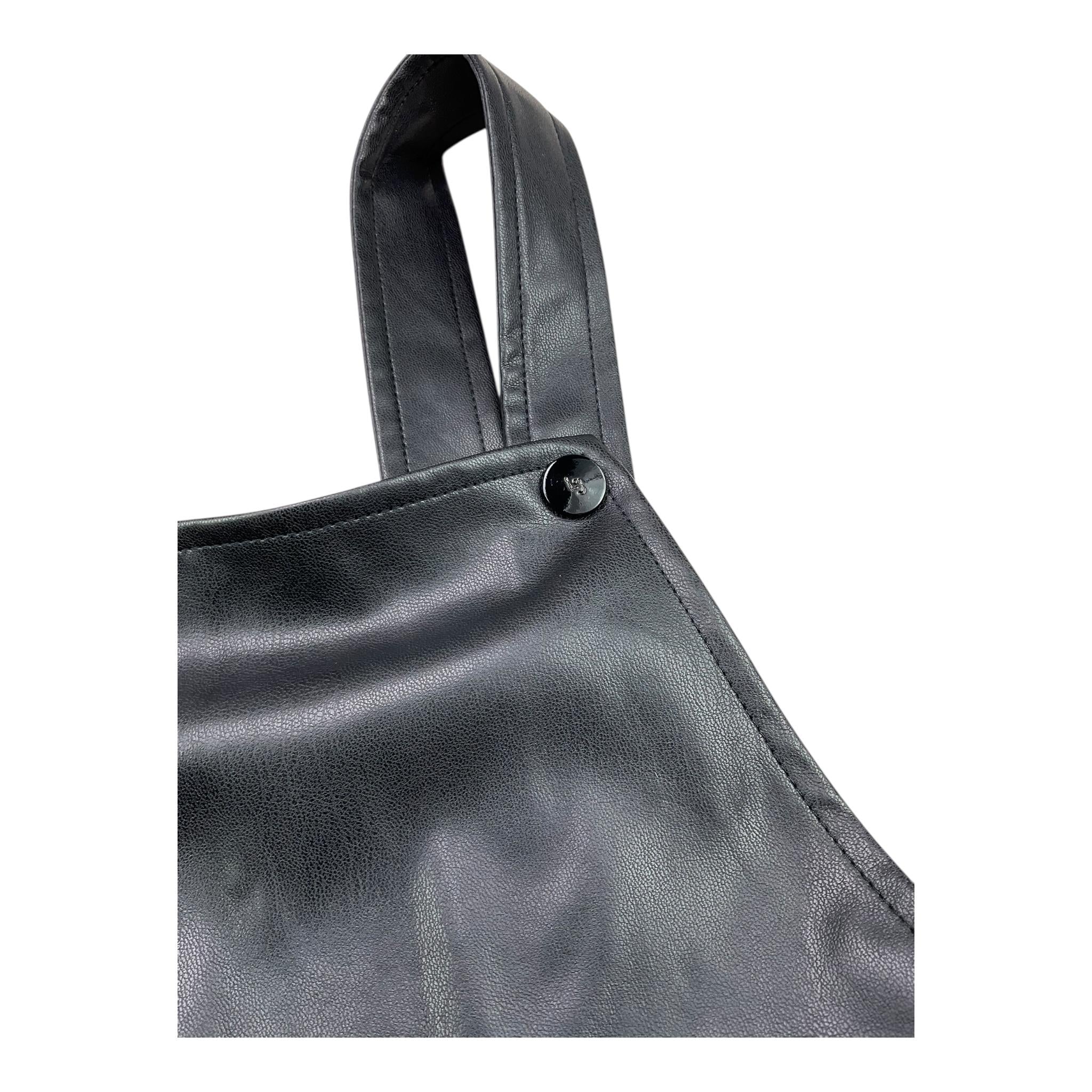 LIU JO salopettes tinta unita in ecopelle Nero per Bambina KF3025 NERO LIU JO