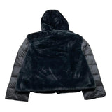 REFRIGUE giubbino reversibile tinta unita con cappuccio Nero per Bambina 2841O00003X NERO REFRIGUE
