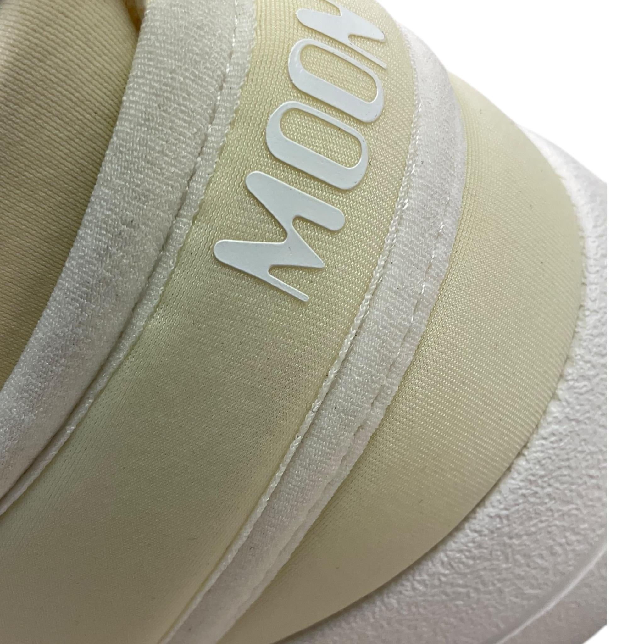 MOON BOOT sneaker tinta unita con lacci e logo Panna per Bambina 80D3440050 PANNA MOON BOOT