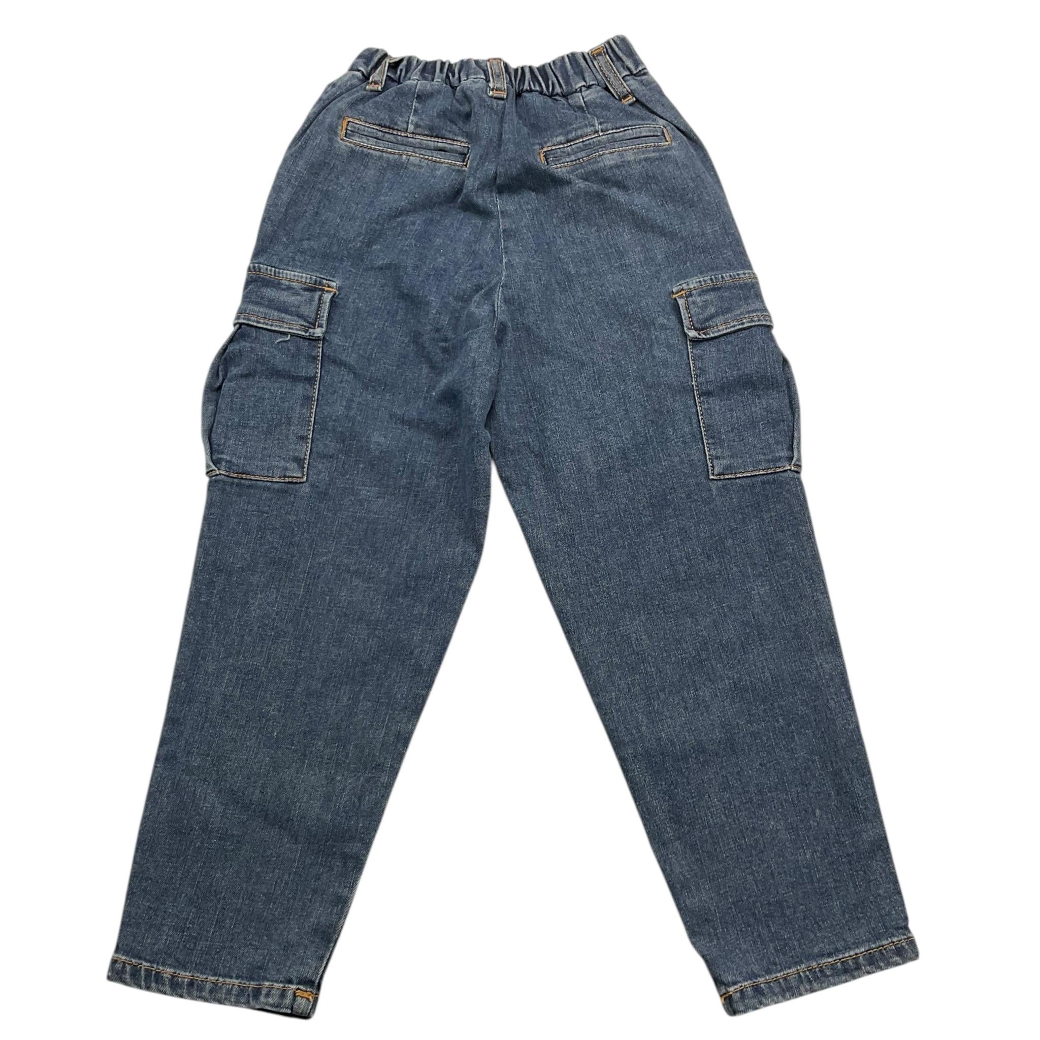 DIXIE jeans tinta unita cn elastico in vita Blu per Bambina PHT0010G67 BLU DIXIE