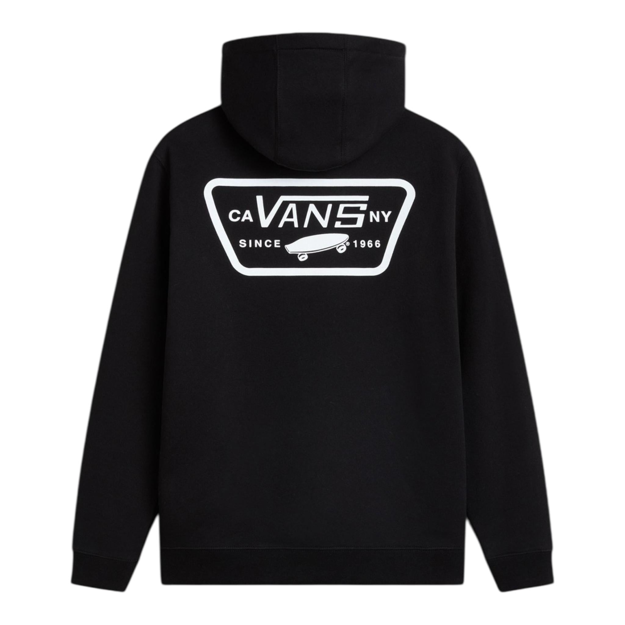 VANS felpa chiusa con cappuccio e stampa logo Nero per Bambino VN000JBEBLK1X NERO VANS