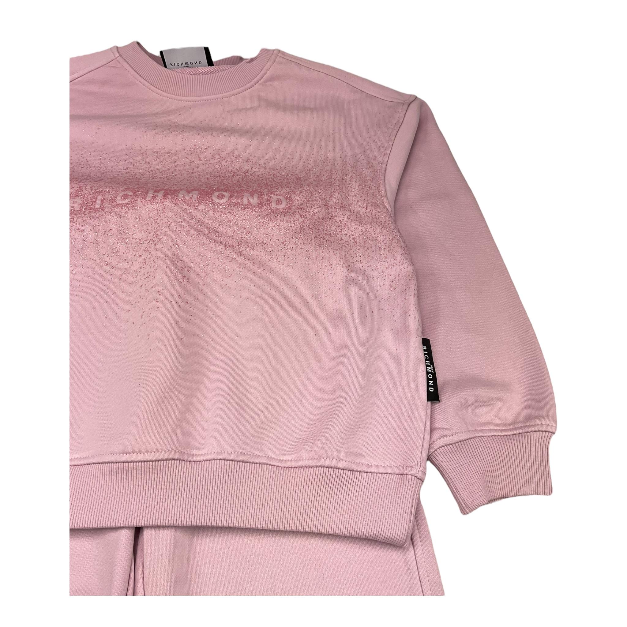 JOHN RICHMOND completo 2 pezzi felpa-pantalone tinta unita Rosa per Bambina RGA25007CF ROSA JOHN RICHMOND