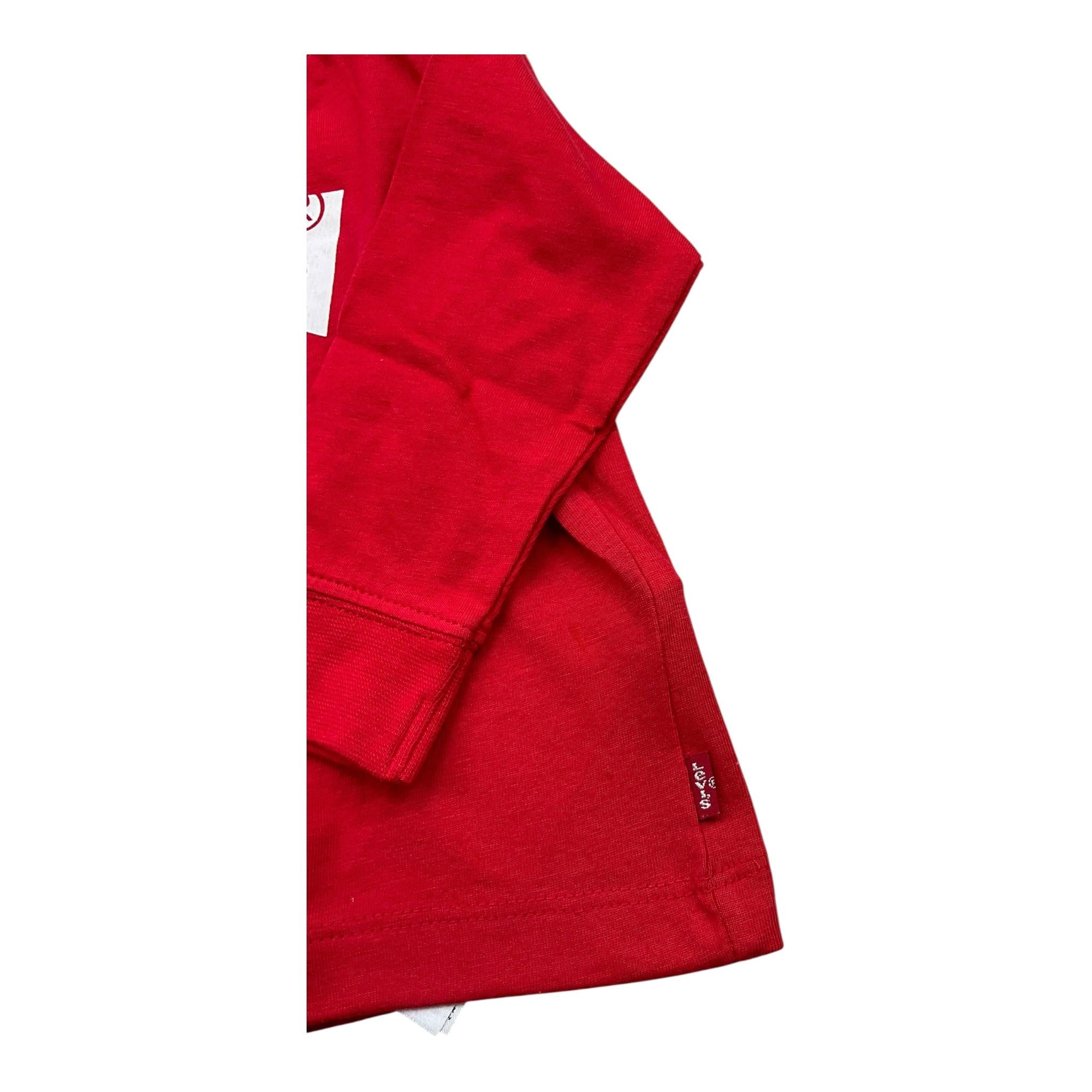 LEVI'S shirt girocollo tinta unita con logo Rosso per Neonato 6E8646 ROSSO LEVI'S
