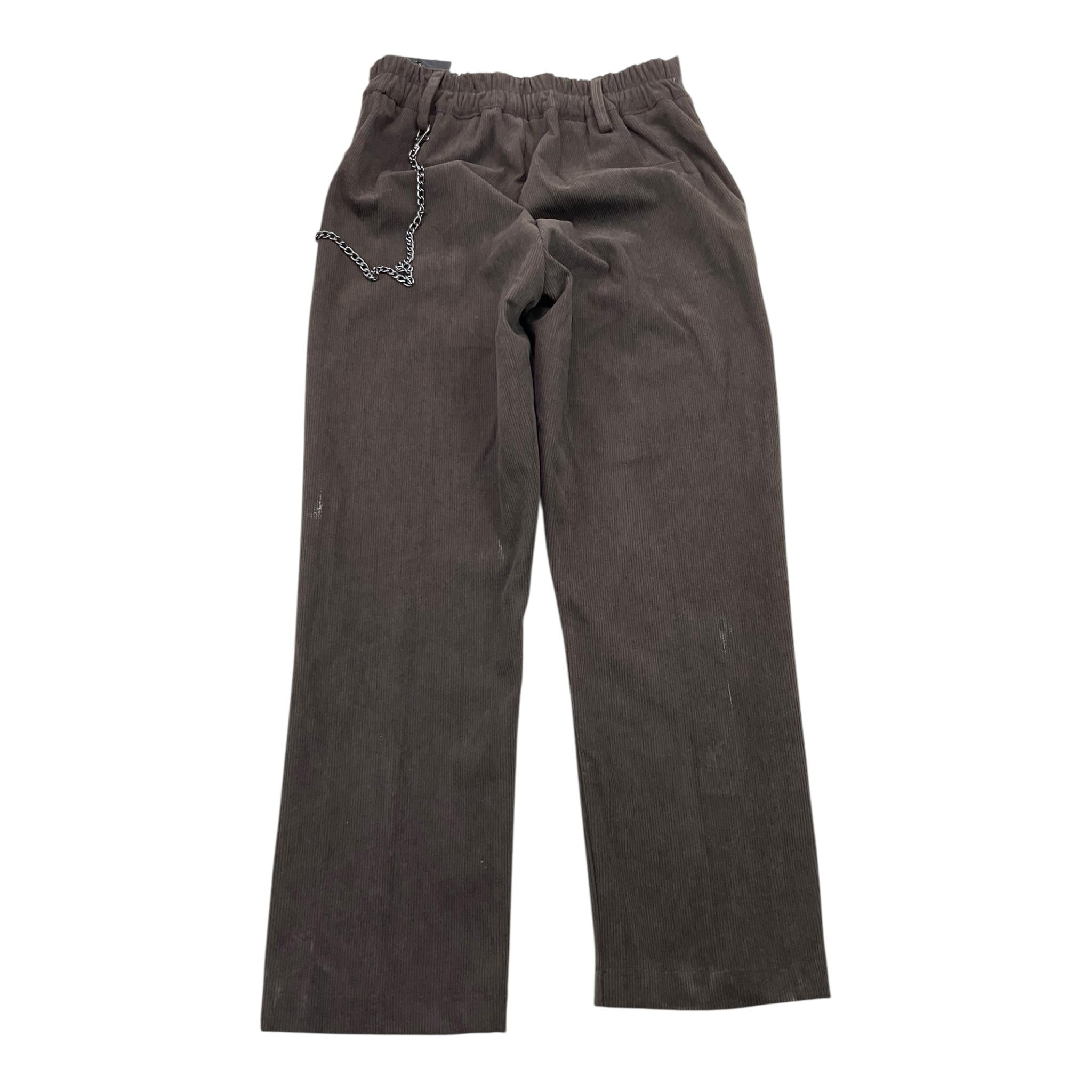NEVER TOO pantalone tinta unita in velluto Marrone per Bambino NT2122R MARRONE NEVER TOO