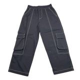 MOSCHINO pantalone tinta unita con elastico in vita Nero per Bambina HUP08J NERO MOSCHINO
