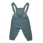 MARLU' completo 2pz-salopette tinta unita con bottoni-body Verde per Neonato COAM VERDE MARLU'