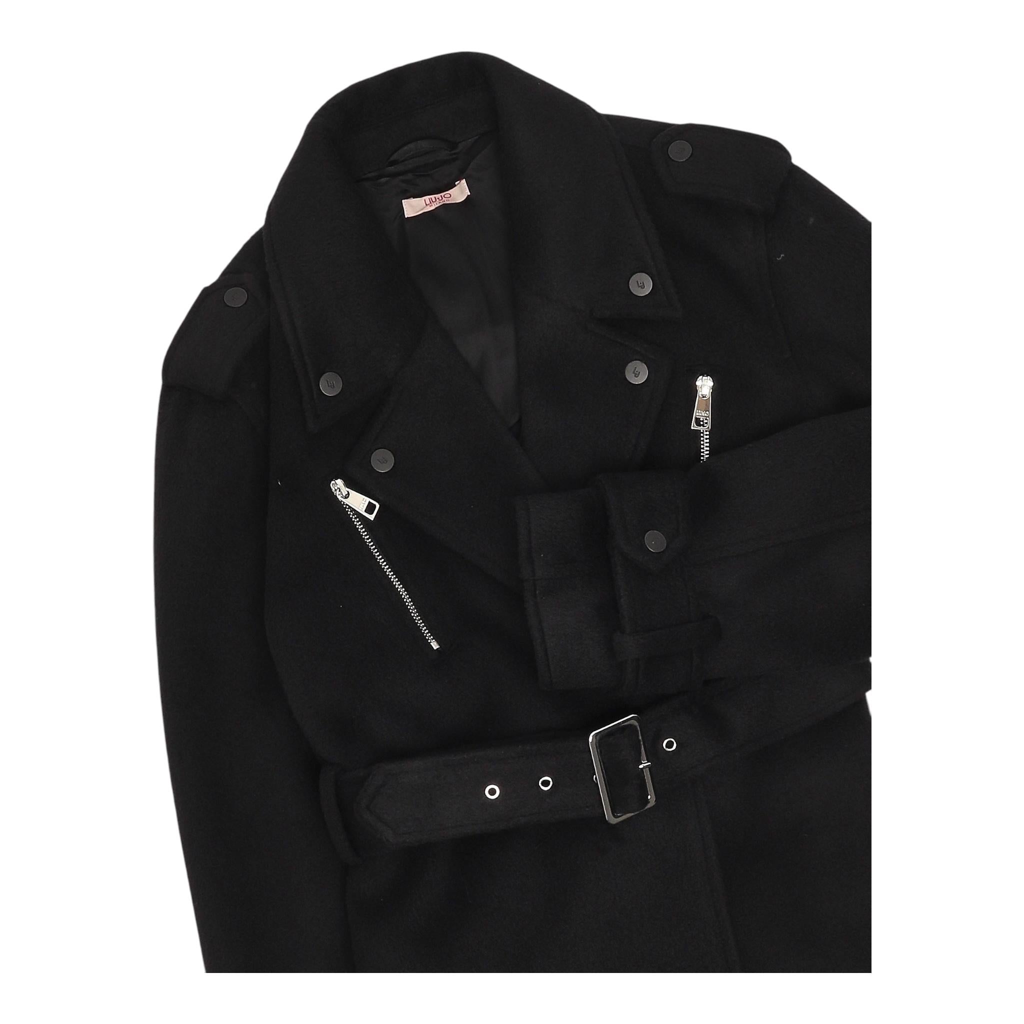 LIU JO cappotto tinta unita con bottoni Nero per Bambina GF4171 NERO LIU JO