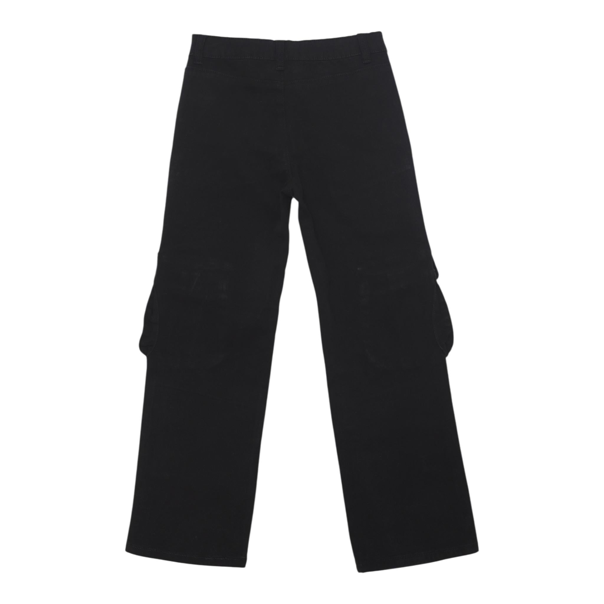 GAELLE jeans tinta unita con profili logati Nero per Bambina 2741P00310 NERO GAELLE