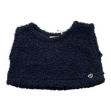 PLEASE gilet tinta unita Blu per Neonata MQ01230G65 BLU PLEASE