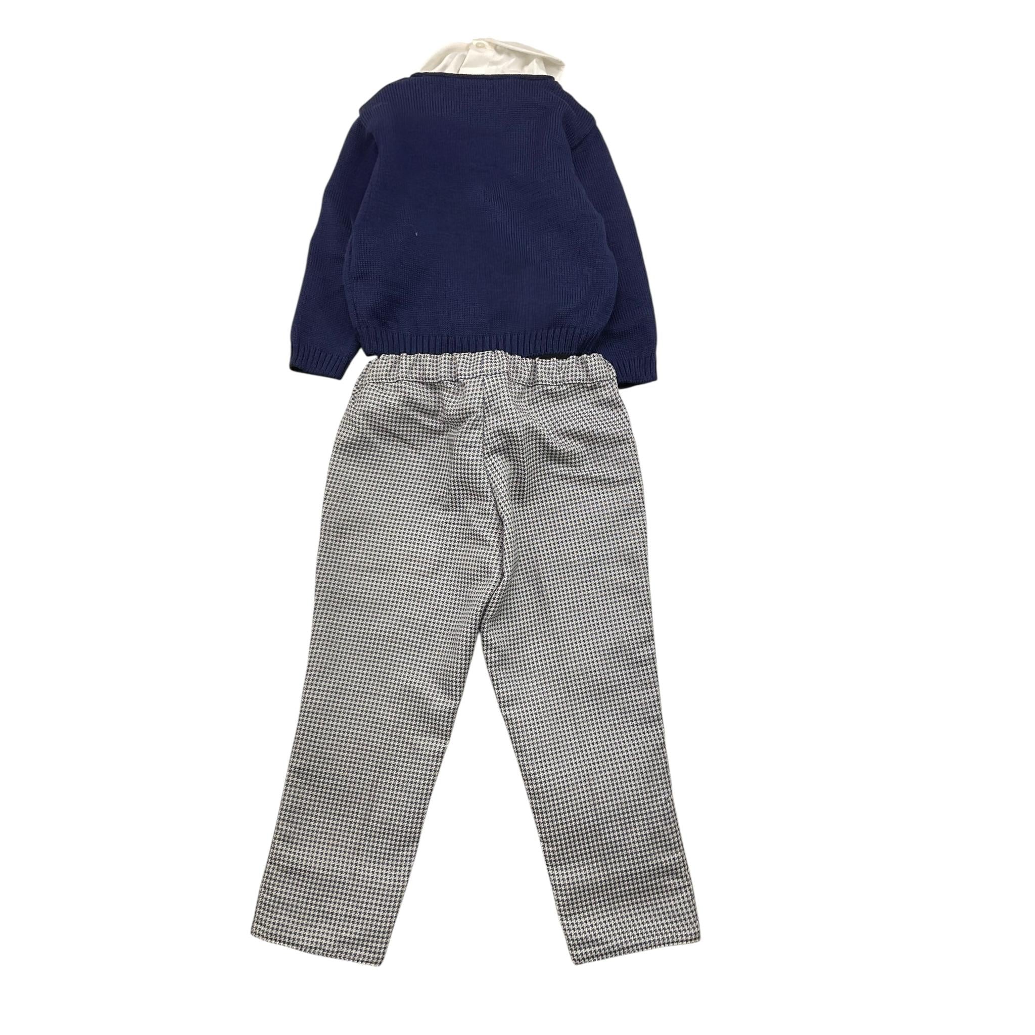 MARLU' completo 3pz cardigan-camicia-pantalone Blu per Neonato IG6060L BLU MARLU'