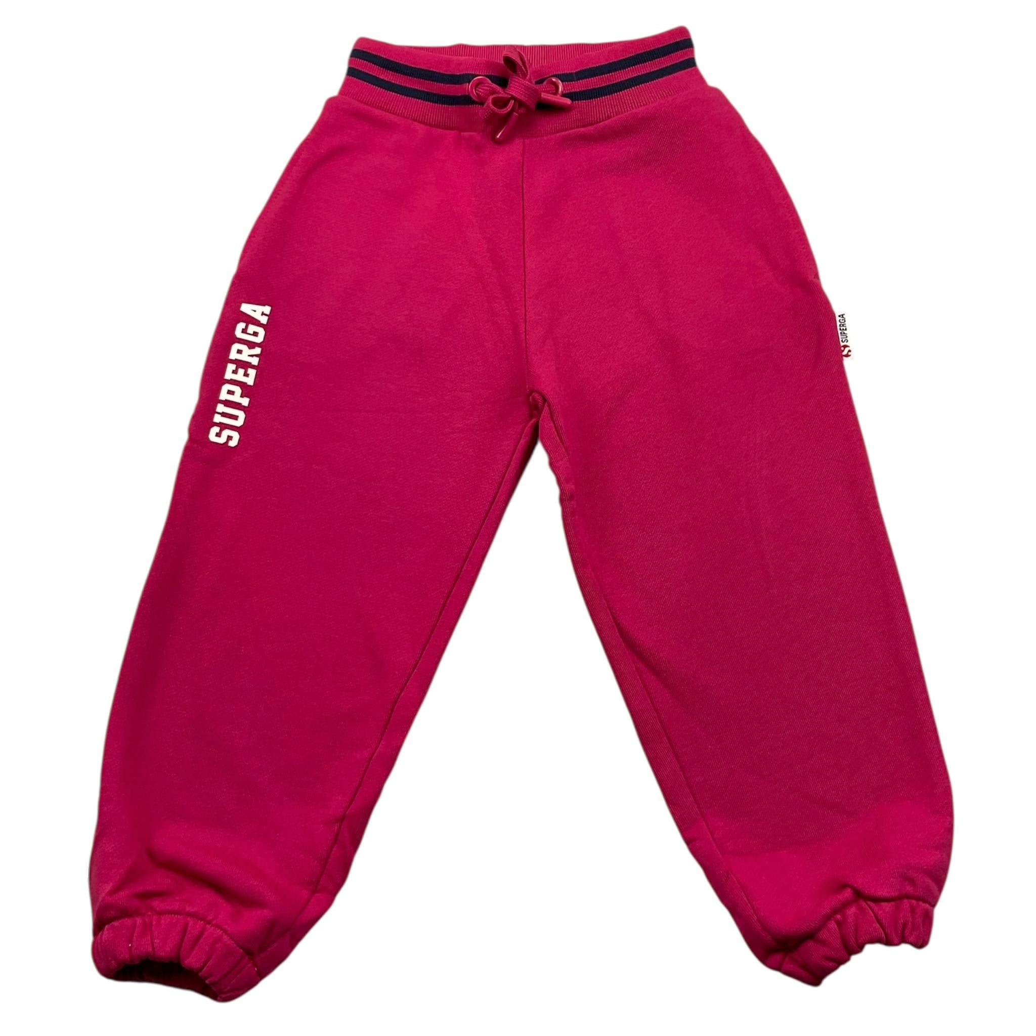 SUPERGA pantalone tuta tinta unita con logo Fuxia per Bambina SA220 FUXIA SUPERGA