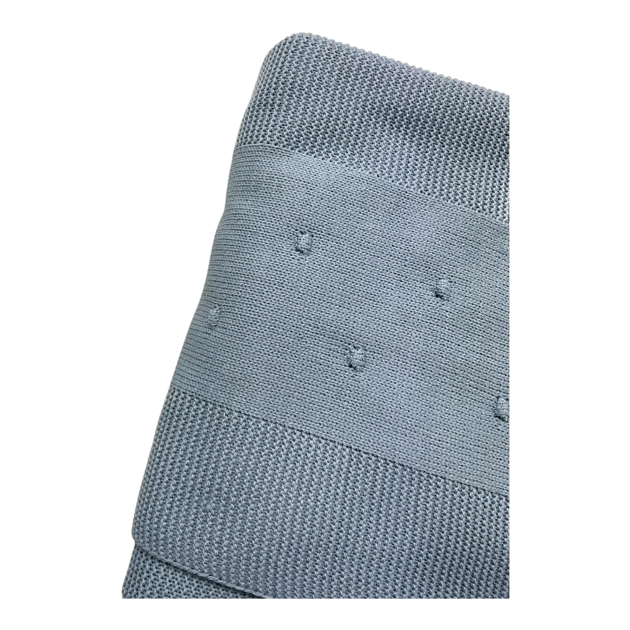 MAC ILUSIO'N coperta tinta unita con ricami Azzurro per Neonato TO71 AZZURRO MAC ILUSIO'N