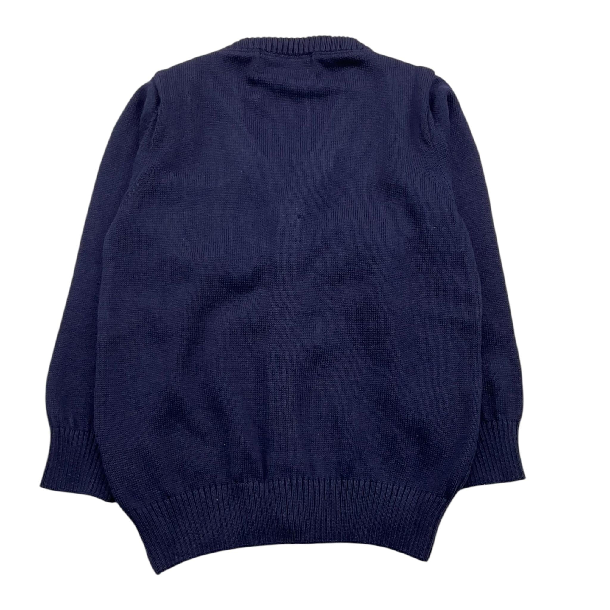 CESARE PACIOTTI cardigan tinta unita con logo Blu per Bambino MGP5361B BLU CESARE PACIOTTI