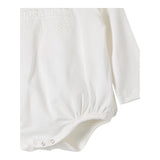 ELISABETTA FRANCHI body manica lunga tinta unita con logo Panna per Neonata ENBD002 PANNA ELISABETTA FRANCHI