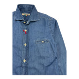 NUPKEET camicia manica lunga tinta unita Blu per Bambino 21NK069 BLU NUPKEET