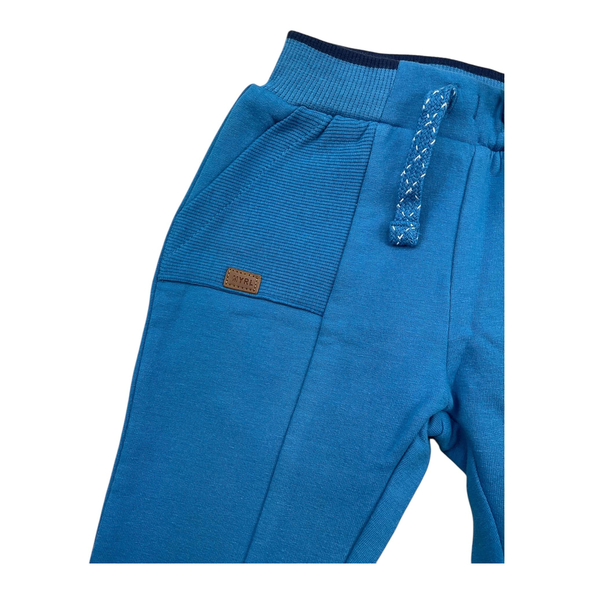 MAYORAL pantalone tuta tinta unita cn elastico in vita Cobalto per Neonato 2526 COBALTO MAYORAL