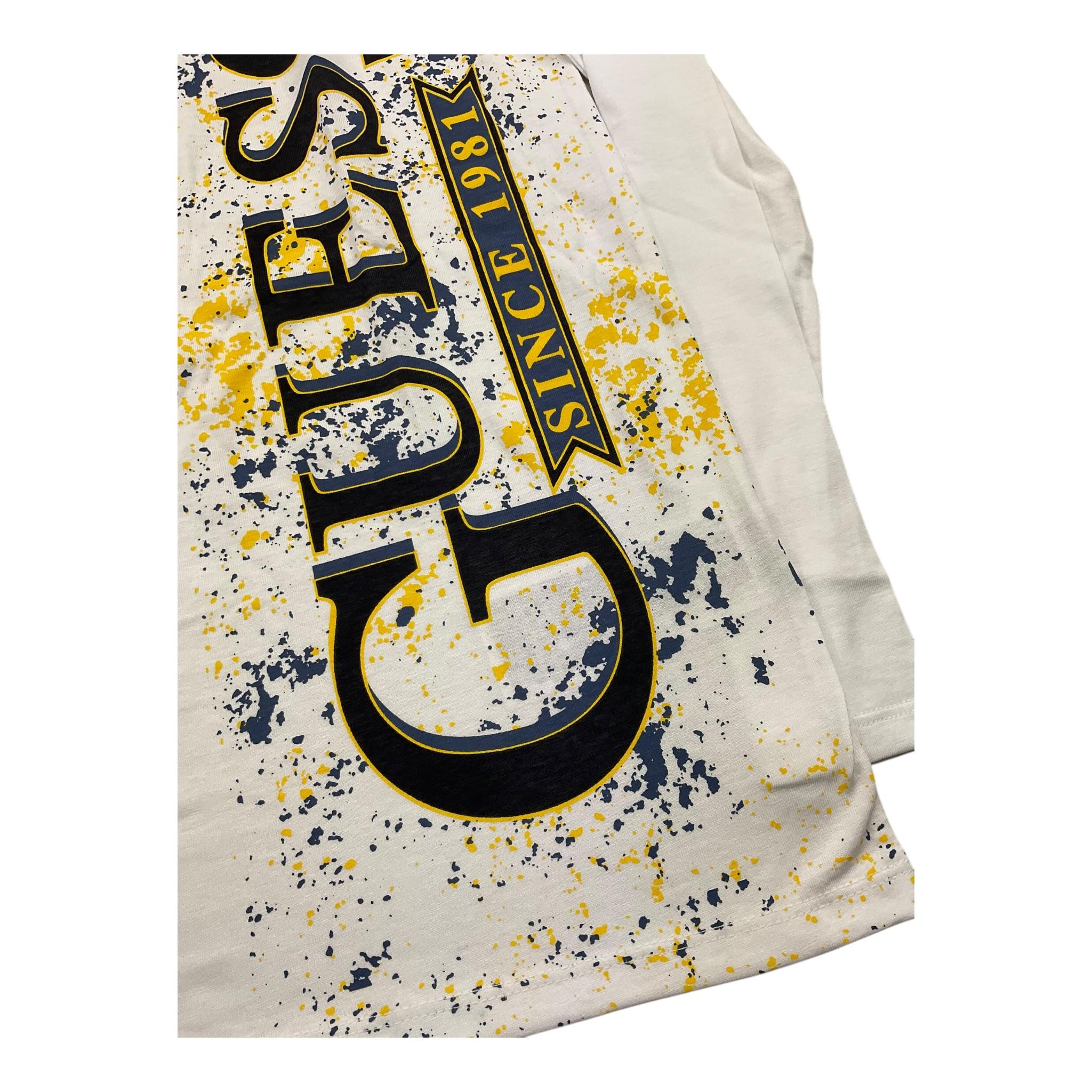 GUESS shirt girocollo tinta unita con stampa logo Bianco per Bambino L4YI36K8HM4 BIANCO GUESS