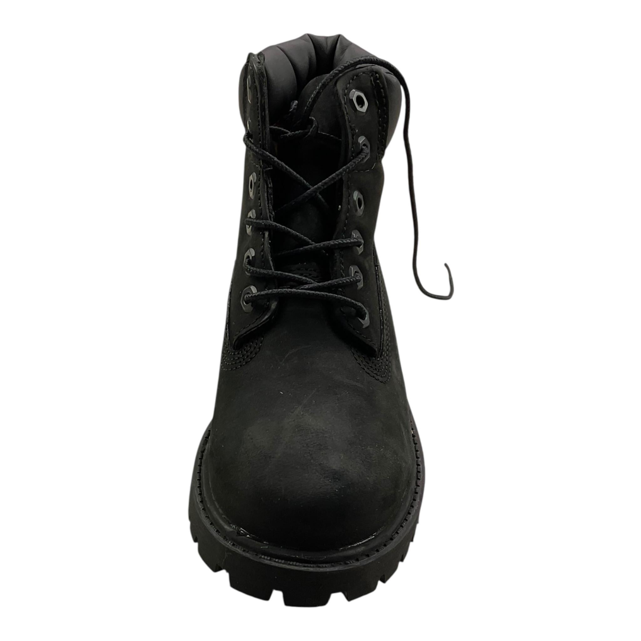 TIMBERLAND stivaletti tinta unita con lacci Nero per Bambino TB012707 NERO TIMBERLAND