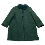 PAIO CRIPPA cappotto tinta unita con colletto Verde per Neonata LIVORNO VERDE PAIO CRIPPA