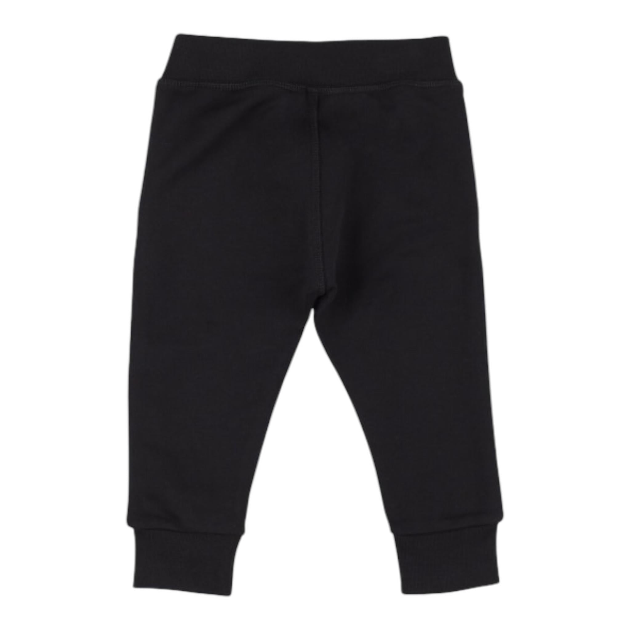 DSQUARED2 pantalone modello tuta tinta unita con stampa Nero per Neonato DQ0841 NERO DSQUARED2