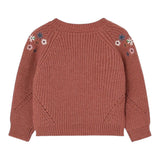 BOBOLI cardigan scollo a v con ricami Terra per Bambina 239194 TERRA BOBOLI