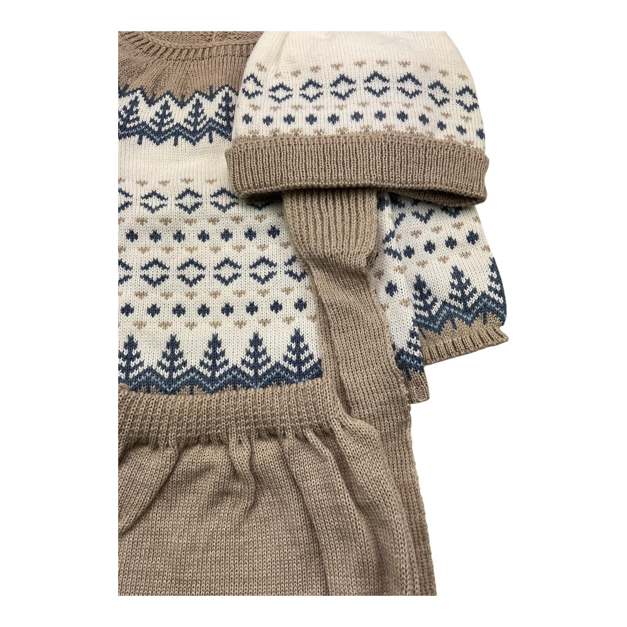 MAC ILUSIO'N completo 3 pezzi maglia-culotte-cappello Beige per Neonato 9441 BEIGE MAC ILUSIO'N