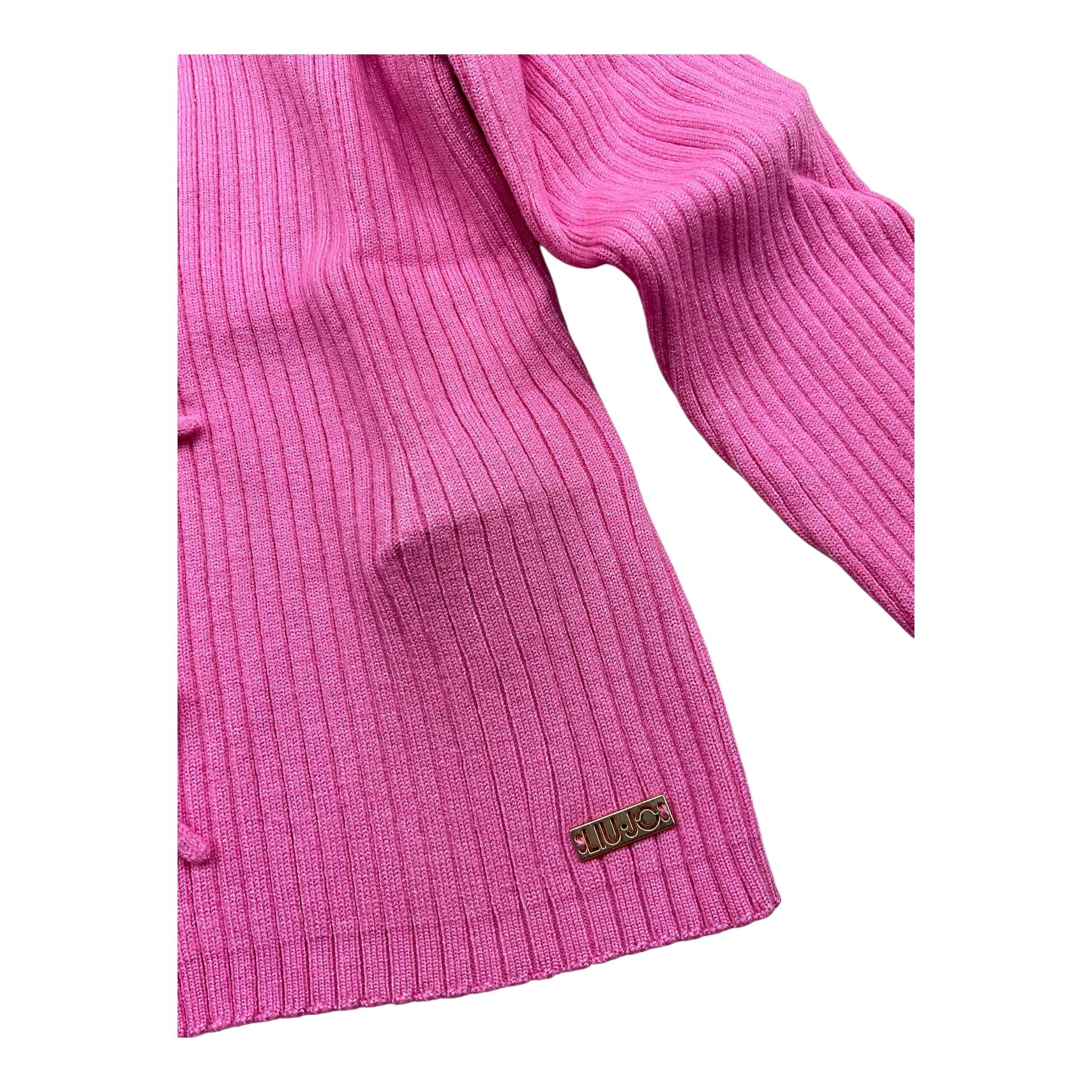 LIU JO cardigan tinta unita con applicazioni fiocchi Rosa per Bambina KF4038XX ROSA LIU JO