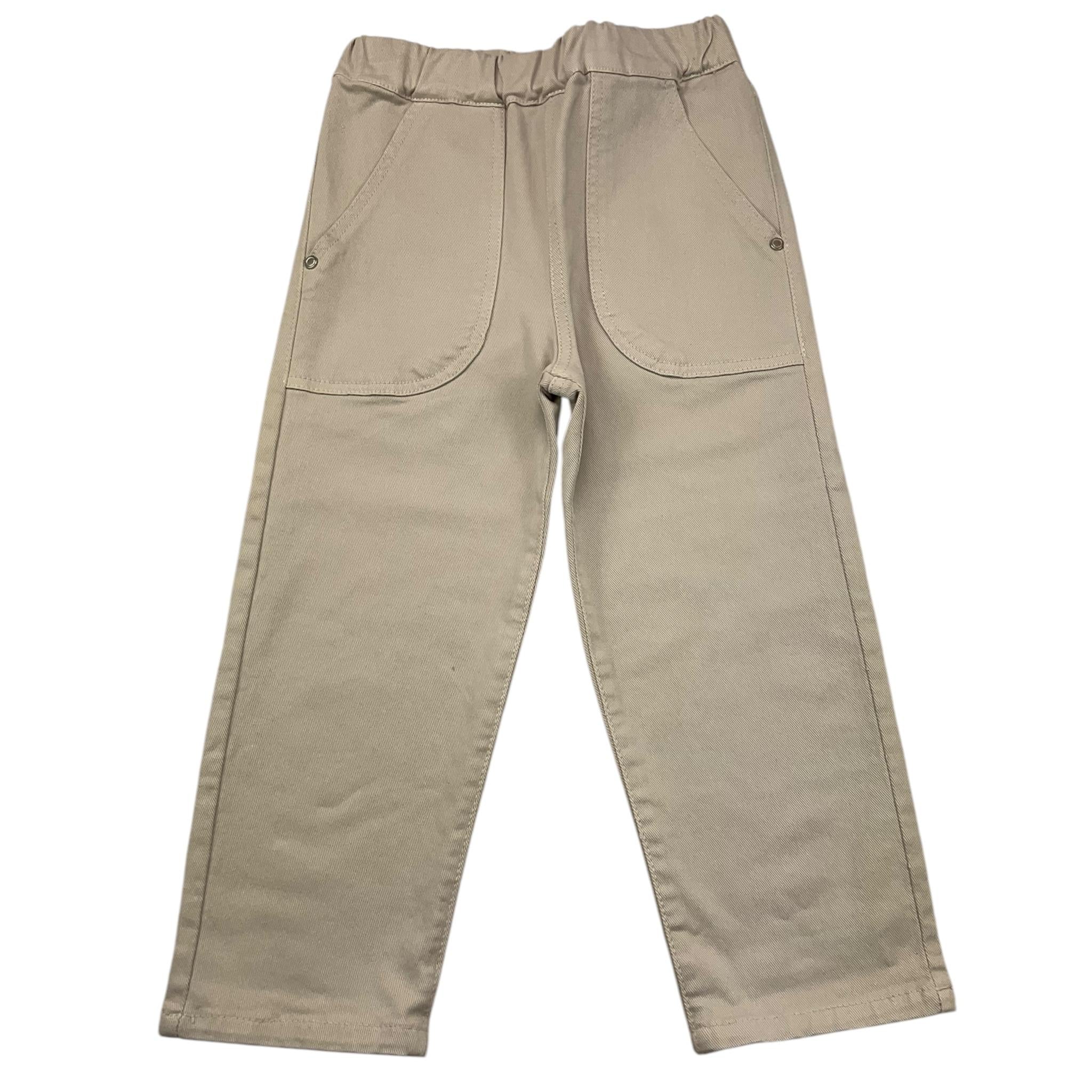 TRUSSARDI pantalone tinta unita cn elastico in vita Sabbia per Bambino TGA25026PA SABBIA TRUSSARDI