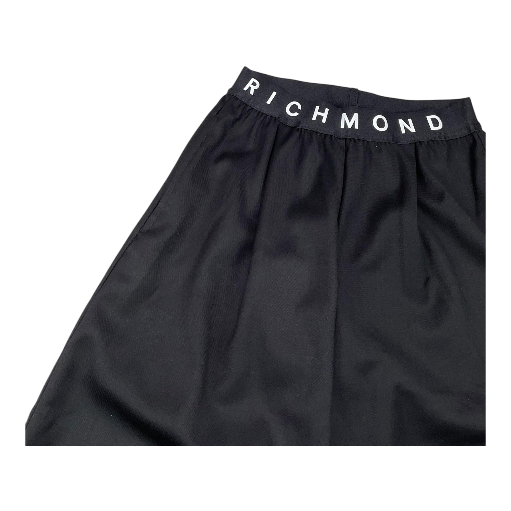 JOHN RICHMOND pantalone tinta unita modello palazzo Nero per Bambina RGA25216PA NERO JOHN RICHMOND