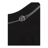 LIU JO gonna tinta unita con elastico in vita e catena Nero per Bambina GF4145 NERO LIU JO