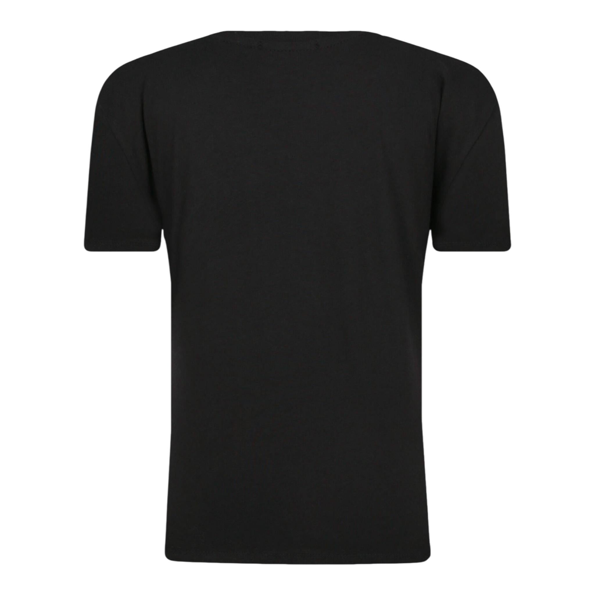 PINKO t-shirt girocollo tinta unita con brillantini Nero per Bambina F3PIJGTH234 NERO PINKO