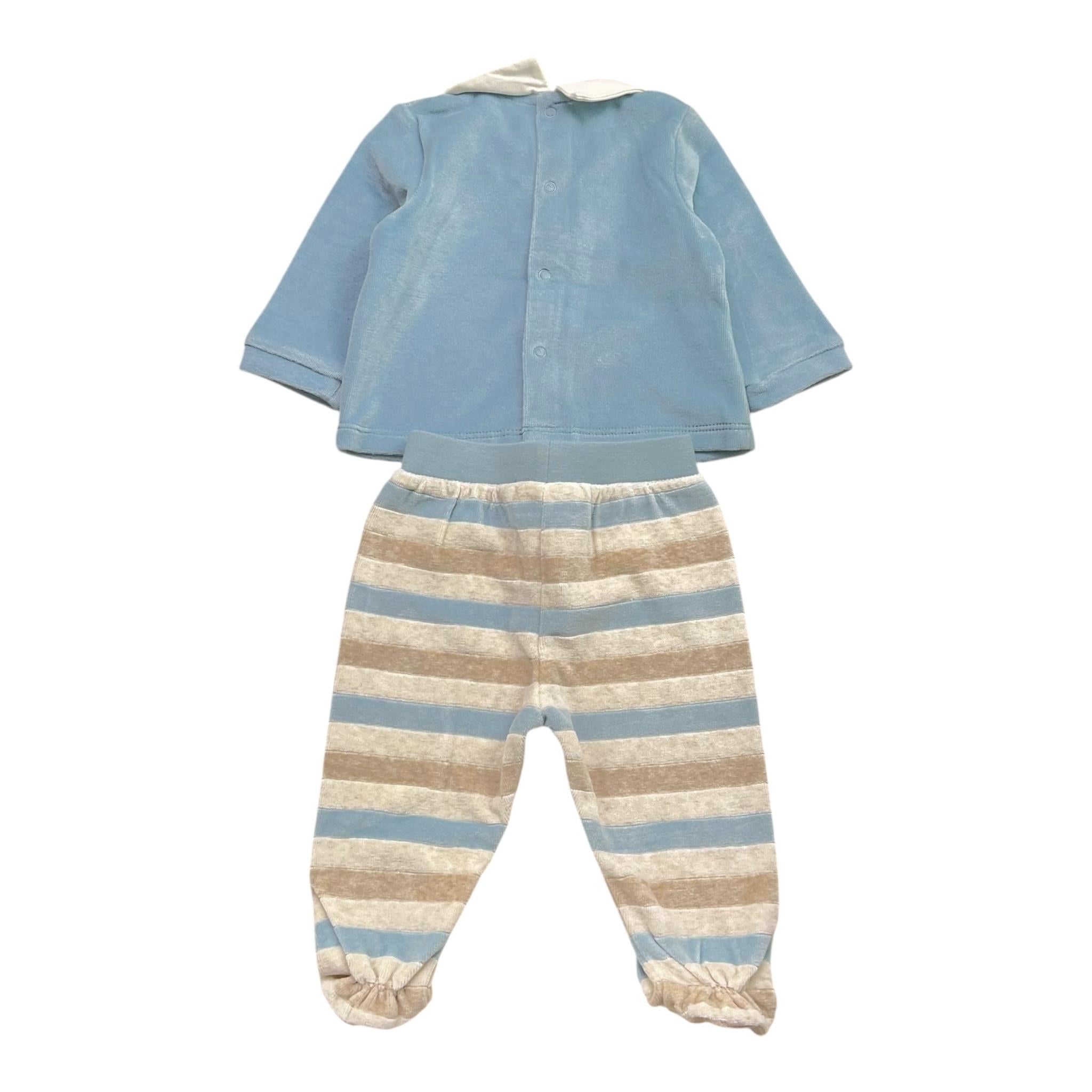 MAYORAL completo bicolore 2pz maglia-ghettina Azzurro per Neonato 25122 AZZURRO MAYORAL
