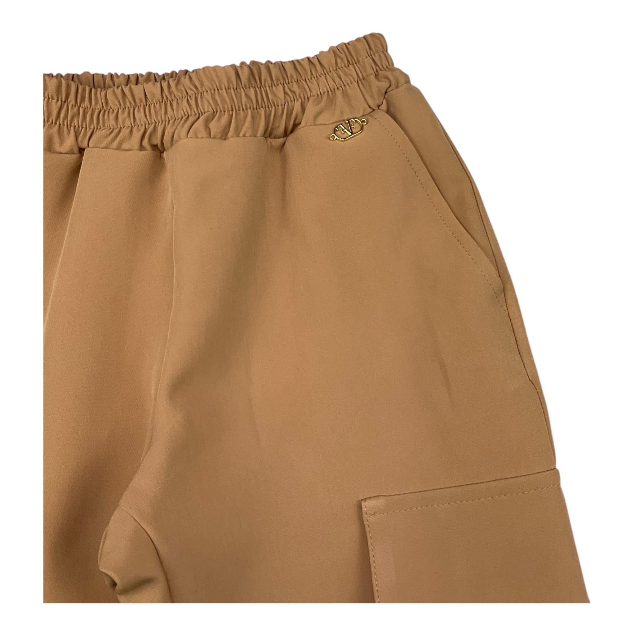 FUN & FUN pantalone tinta unita con elastico in vita Beige per Bambina FBPT00223 BEIGE FUN & FUN