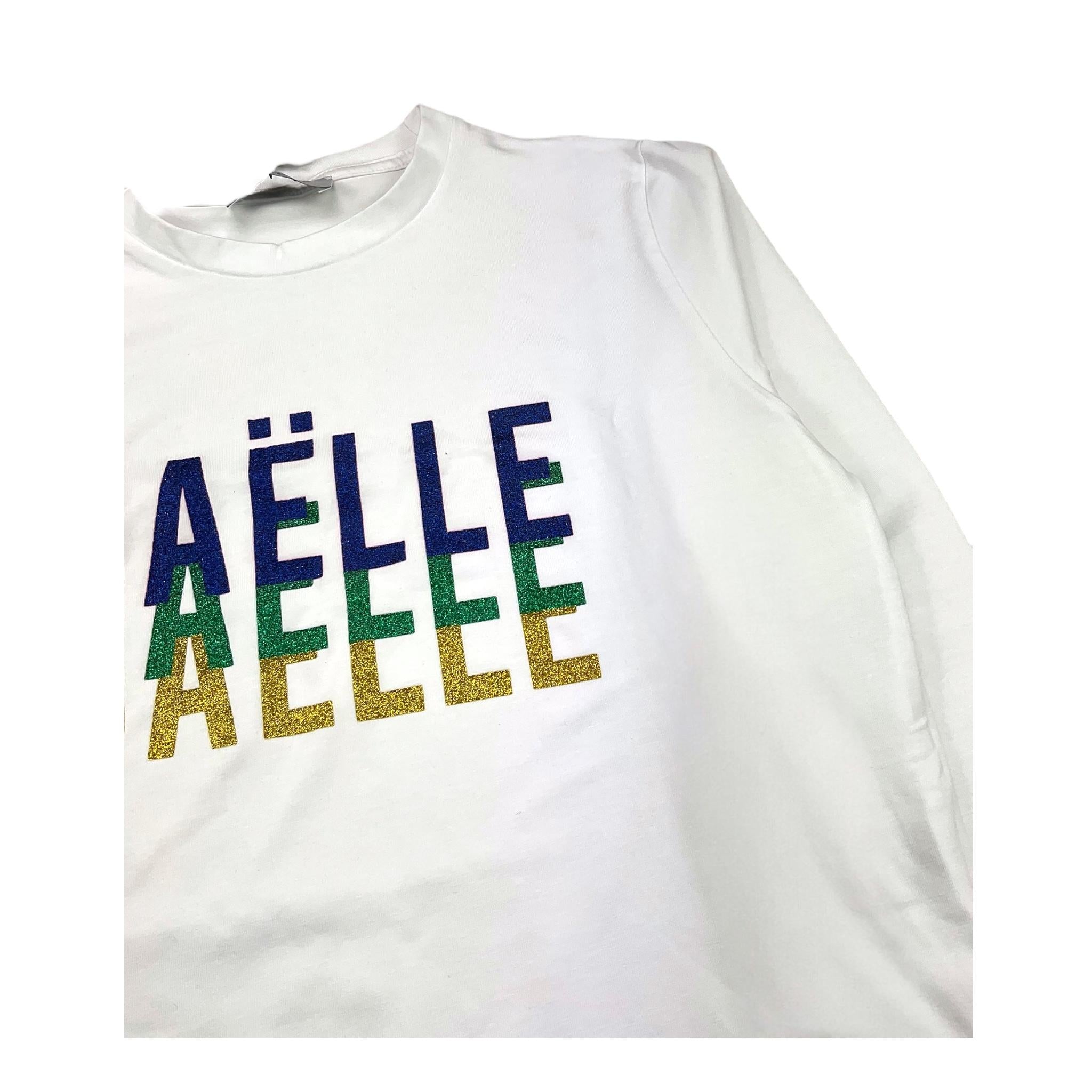 GAELLE shirt girocollo tinta unita con stampe in contrasto Bianco per Bambina 2741M00338 BIANCO GAELLE