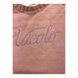 VICOLO maglia girocollo tinta unita con stampa Rosa per Bambina 3141W00160X ROSA VICOLO