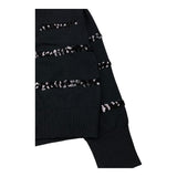 BOBOLI cardigan tinta unita con paillettes Nero per Bambina 729424 NERO BOBOLI