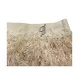 MISS BLUMARINE gonna tinta unita con piume Panna per Bambina IF4129J PANNA MISS BLUMARINE