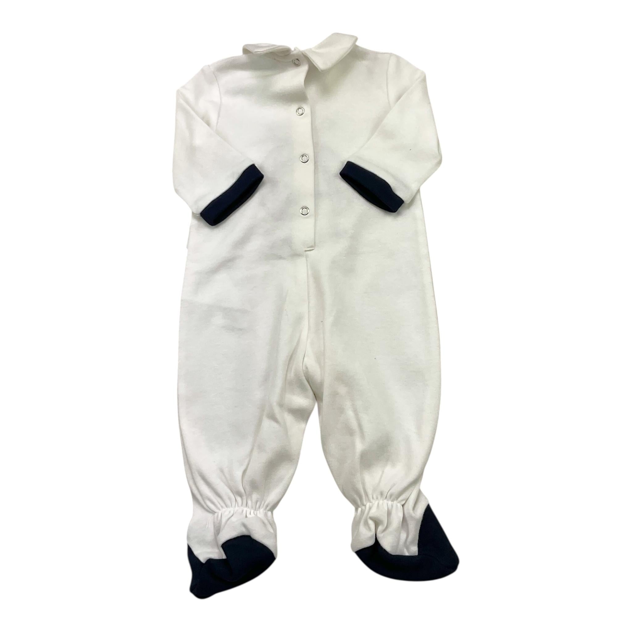 MONNALISA tutina tinta unita con stampa Bianco per Neonato 228506 BIANCO MONNALISA