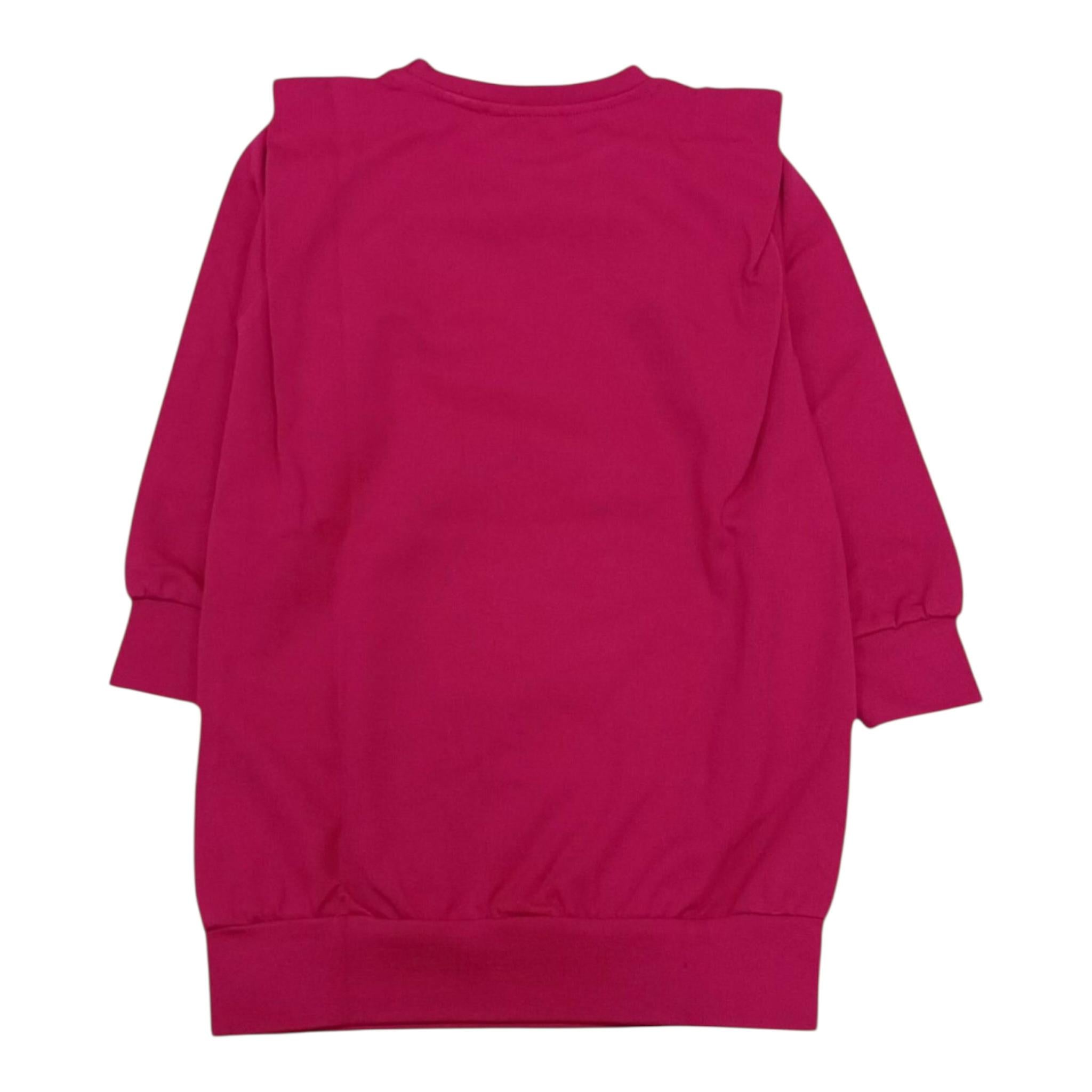 GAELLE abito modello felpa tinta unita con stampa Magenta per Bambina 2741V00408 MAGENTA GAELLE