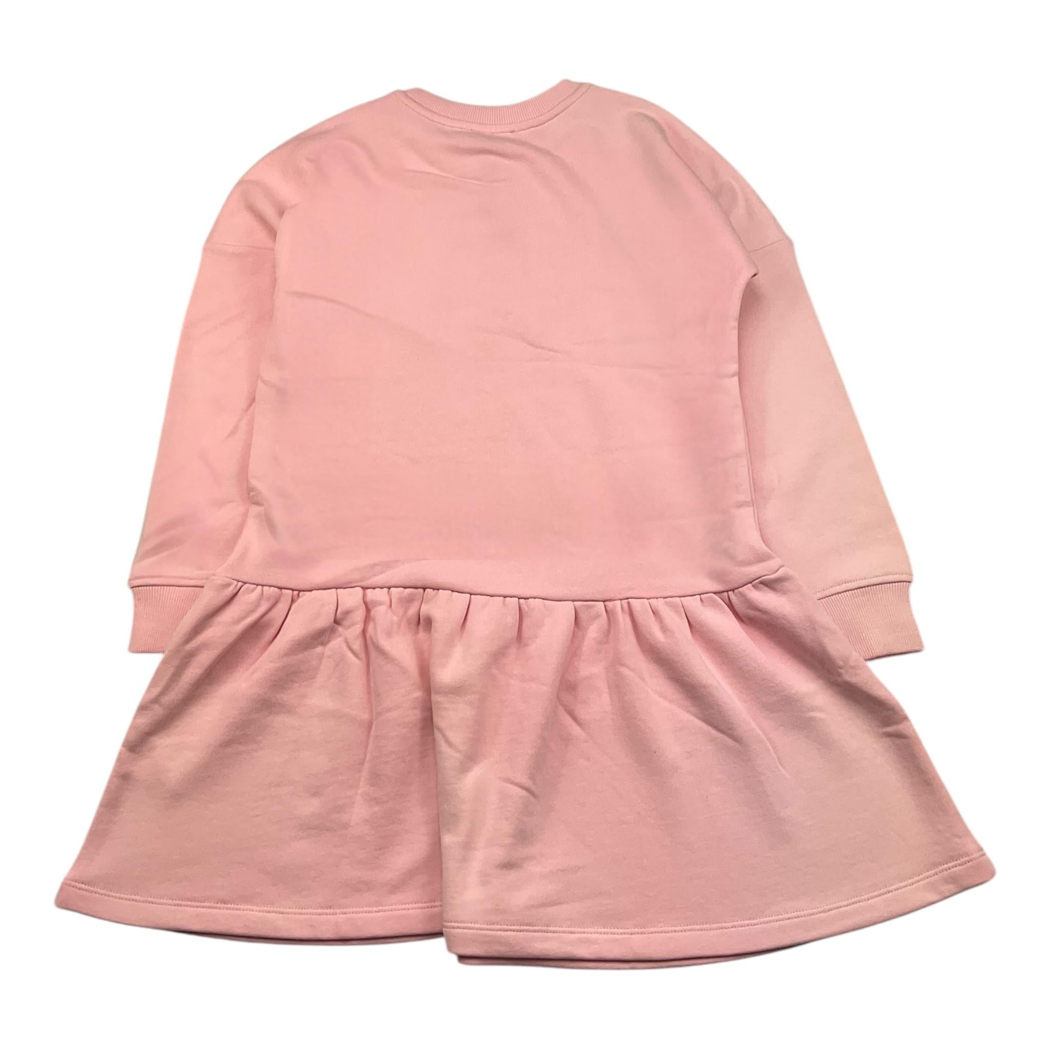 MOSCHINO abito tinta unita con stampa Rosa per Bambina MDV0GS ROSA MOSCHINO
