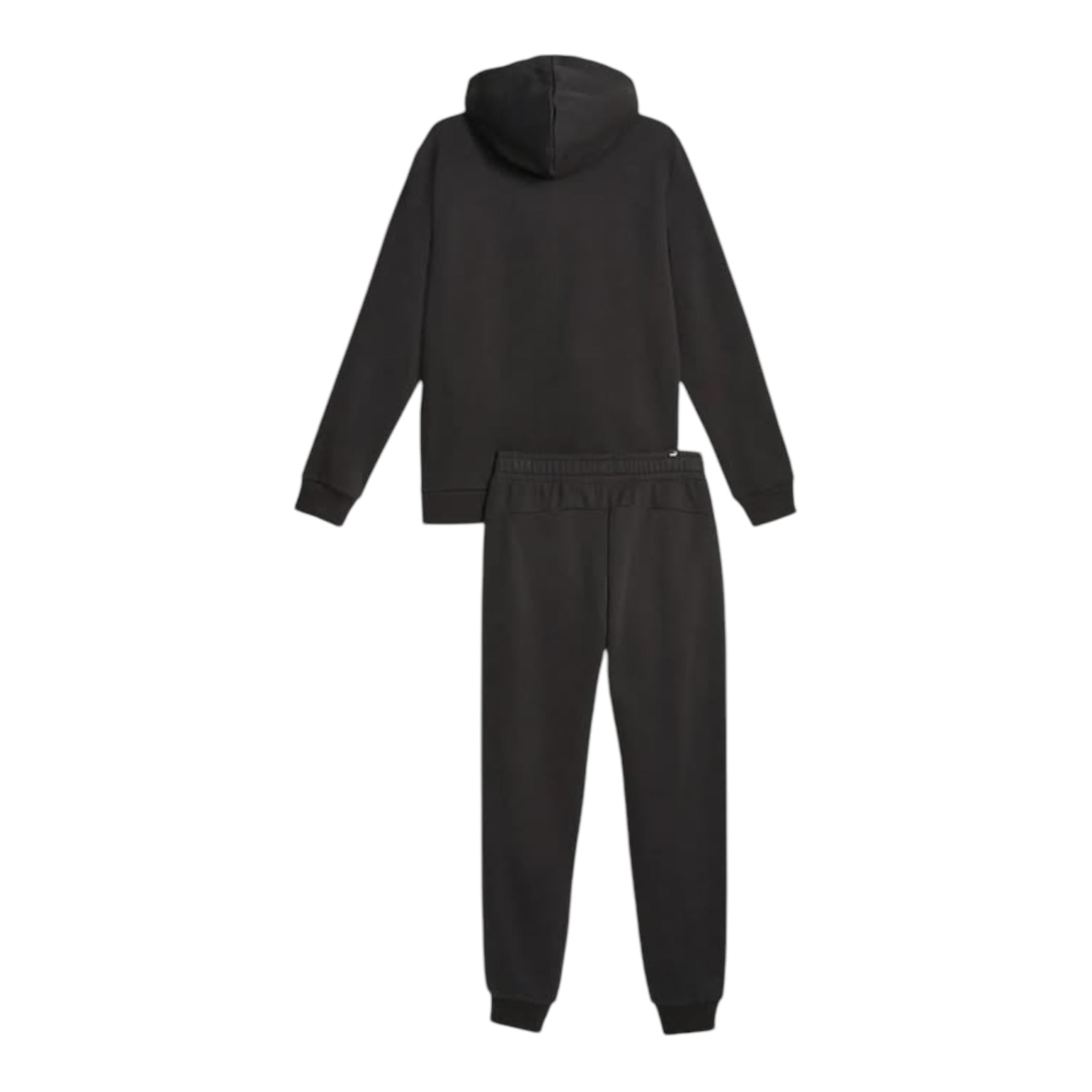 PUMA completo 2 pezzi felpa-pantalone tinta unita Nero per Bambino 683318 NERO PUMA