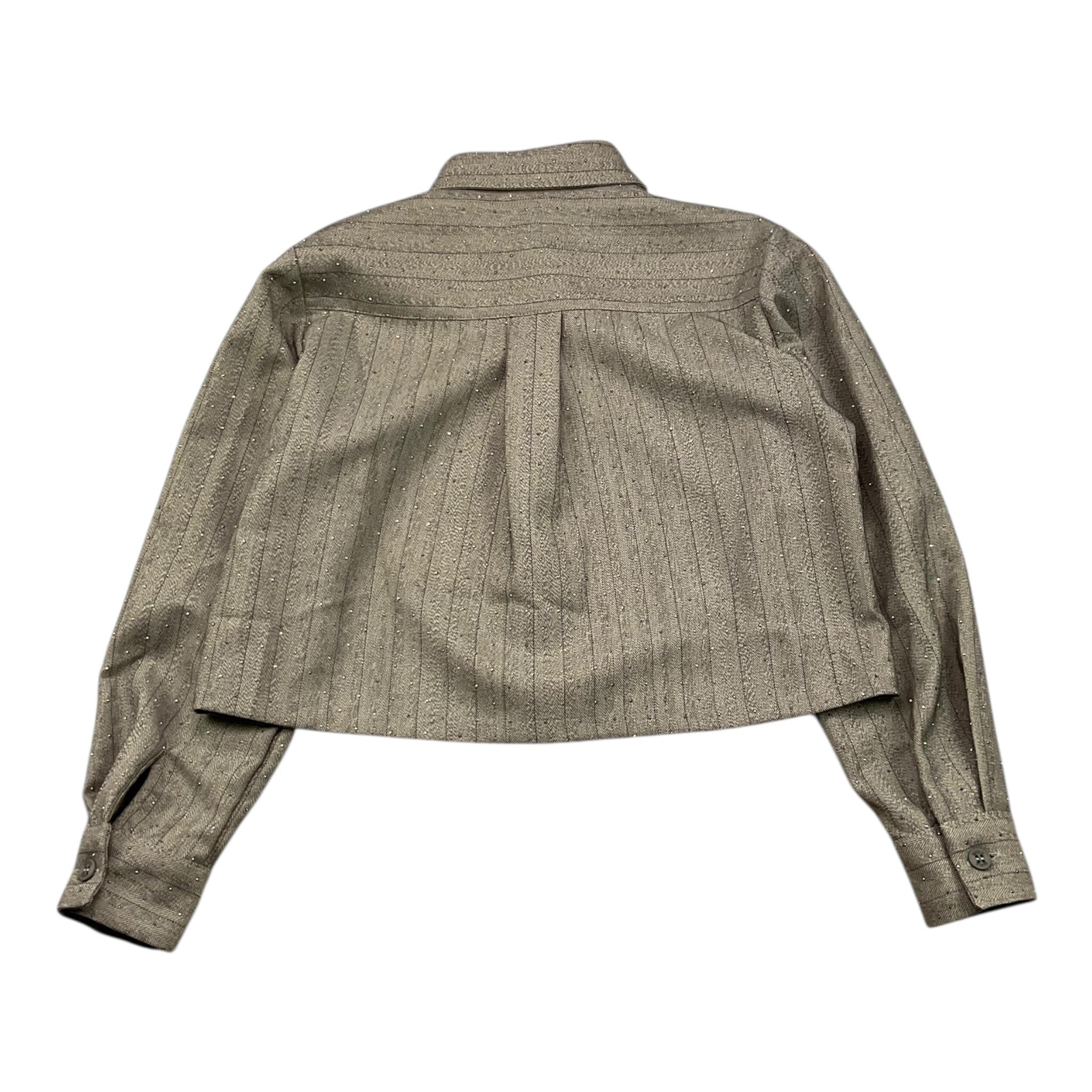 VICOLO camicia tinta unita con brillantini Grigio per Bambina 3141CY00072 GRIGIO VICOLO