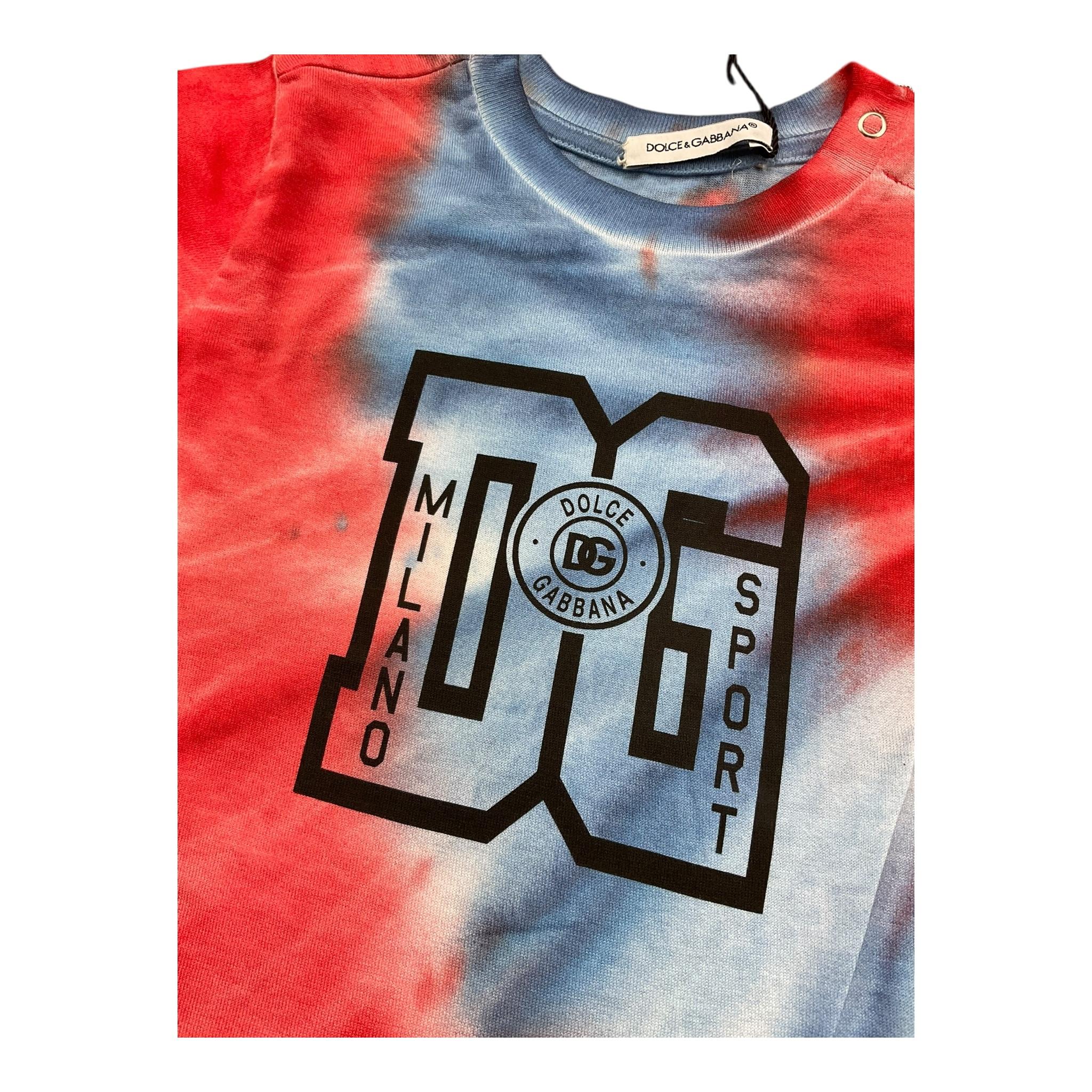 DOLCE & GABBANA t-shirt girocollo stampa fantasia Multicolor per Neonato L1JTEYY MULTICOLOR DOLCE & GABBANA