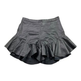 TWINSET short tinta unita in ecopelle Nero per Bambina 232GJ2084 NERO TWINSET