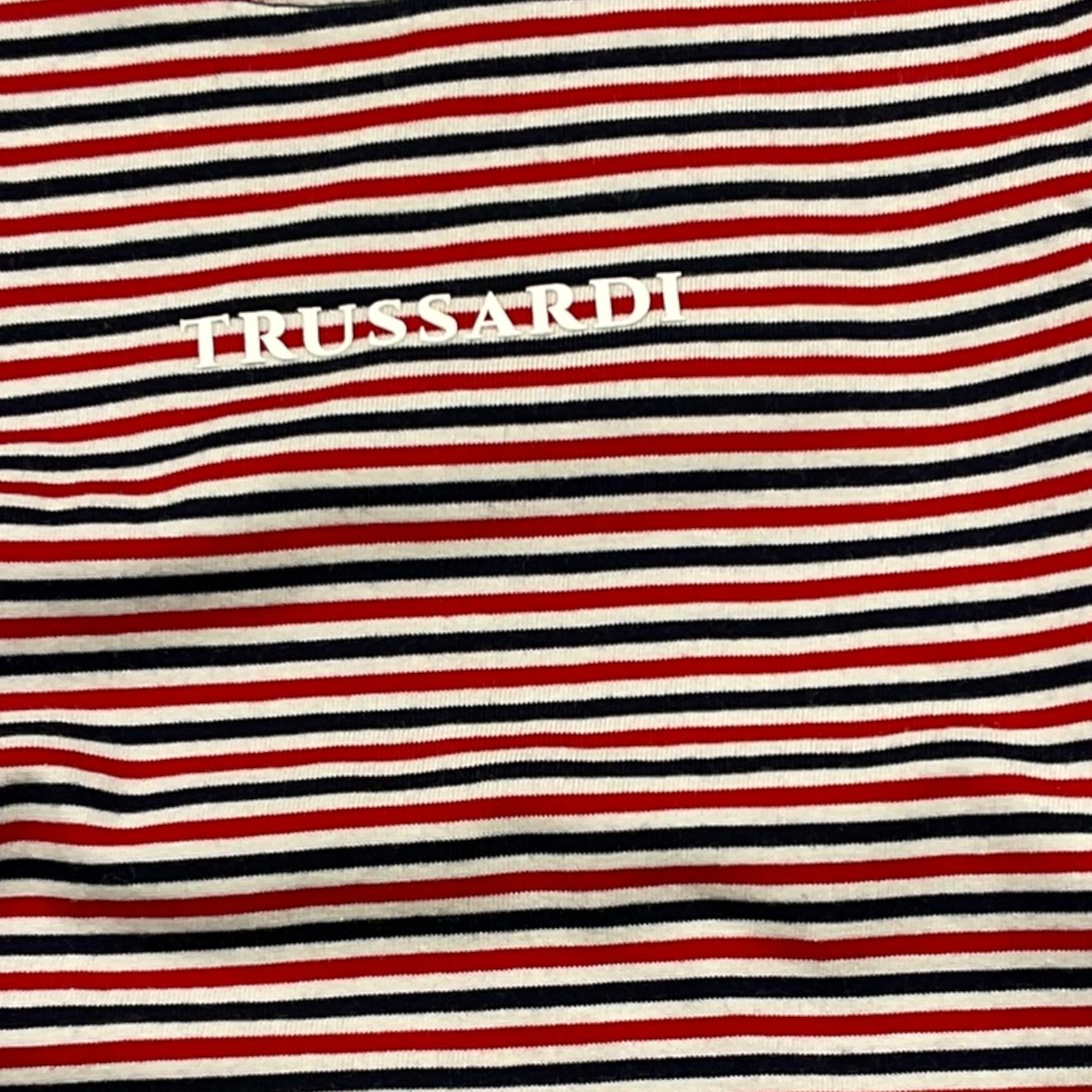 TRUSSARDI shirt tinta unita con fantasua a righe Bianco per Bambina TGA25071TS BIANCO TRUSSARDI