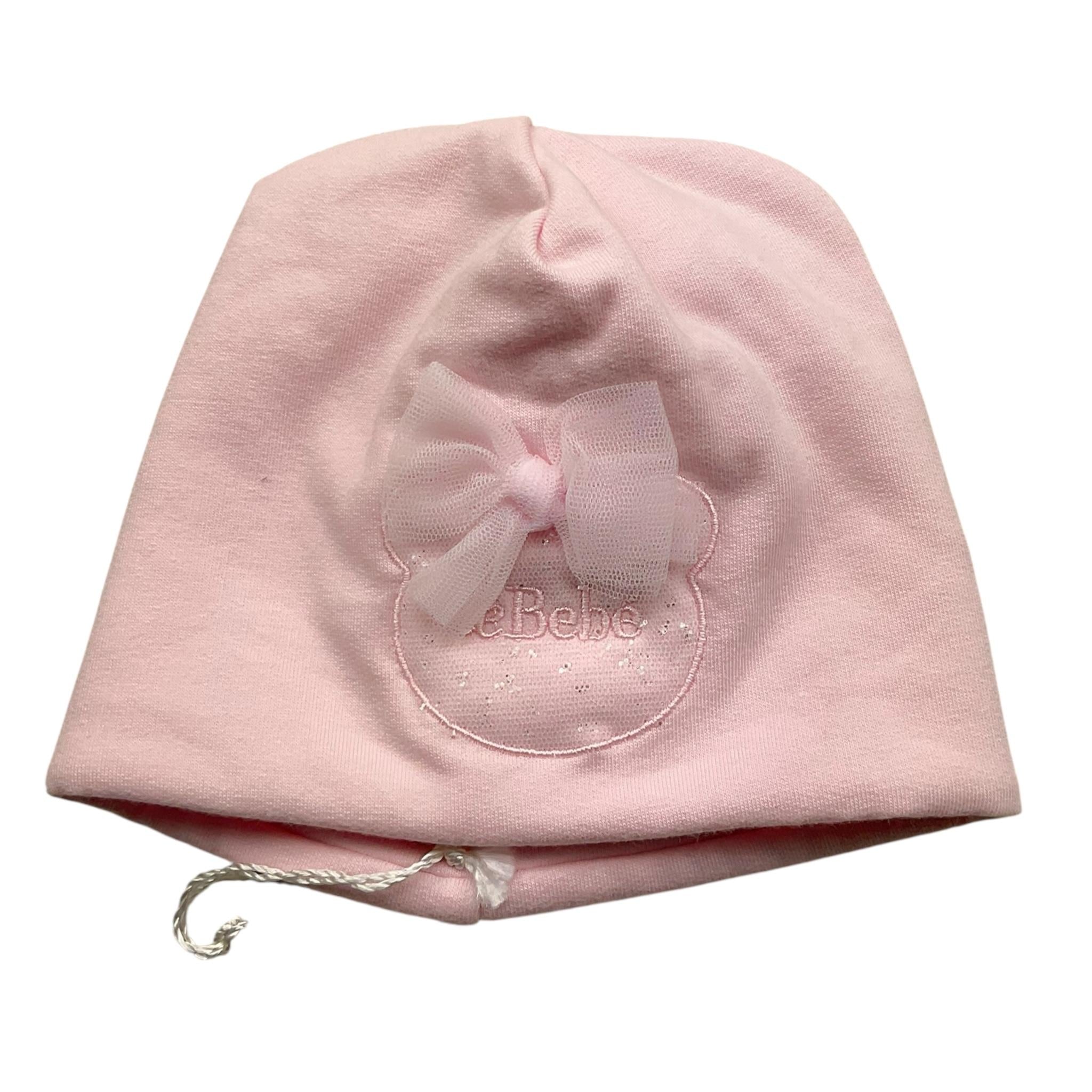 LE BEBE' cappello tinta unita con stampa Rosa per Neonata LBG4887 ROSA LE BEBE'